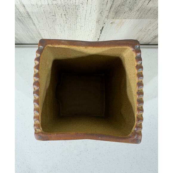 Fitz and Floyd Spoons Holder 1983 Brown Ceramic Chef Vintage Japan - Picture 9 of 9